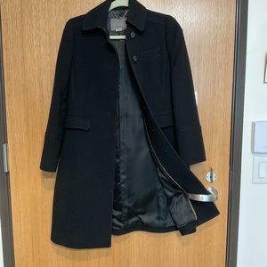 JCrew Black Coat with Thinsulate
